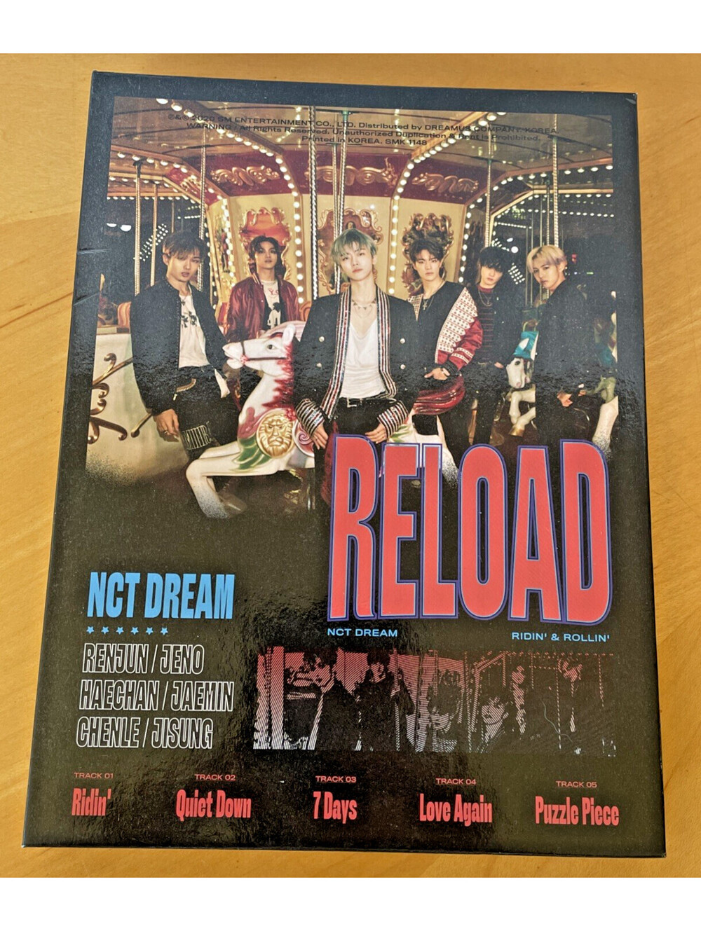 NCT Dream Reload Album ( Ridin' Version ) Unsealed with Photocard and Poster